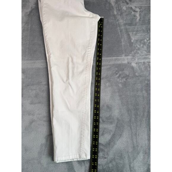 Democracy Jeans Womens 14 White Ab Solution Skinny Stretch Zip Fly - Picture 6 of 8